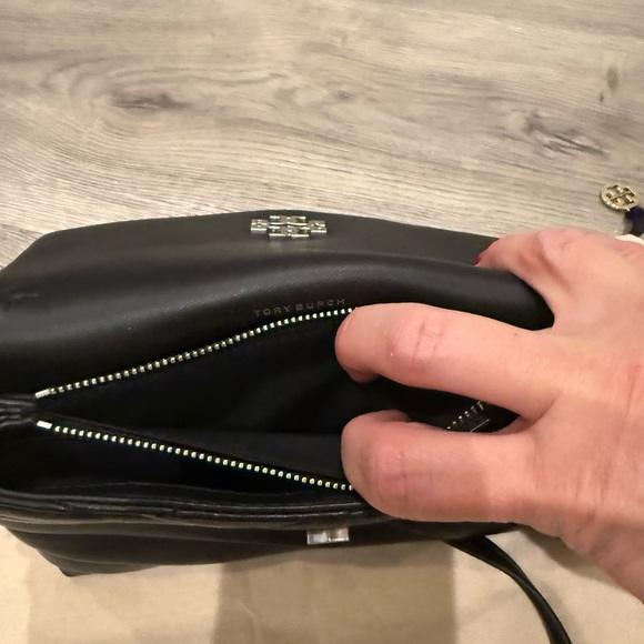 Tory Burch Black Quilted Leather Clutch - Picture 8 of 13